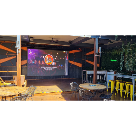 Inspired Audio Visual Supply an EVENT PIXELS P3.91 Solution to The Hoey Moey
