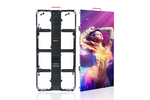 Event Pixels outdoor video display panel with curved clamp