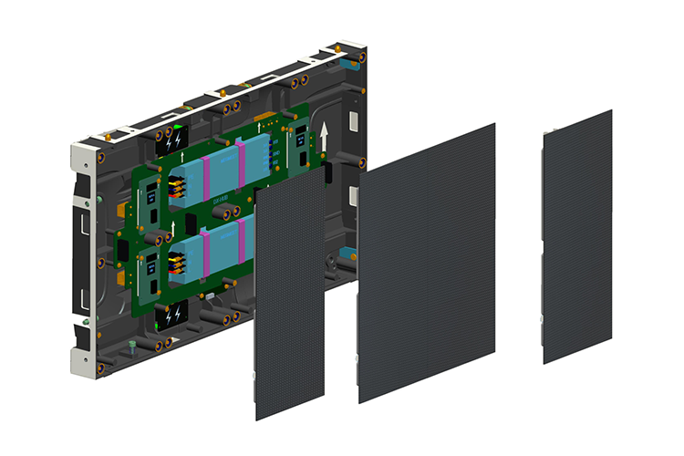 Event Pixels VD1.2IIDXSTV - P1.2 Indoor Installation Screen Exploded view