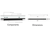 Event Pixels Skyline Indoor Pixel Bar components and dimensions